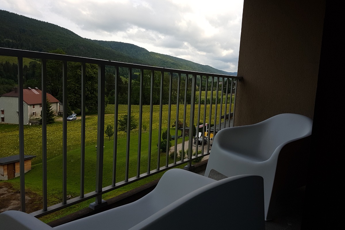 Crêt de la Neige - L'Olivine - Vue depuis le balcon - Location de vacances - Lélex