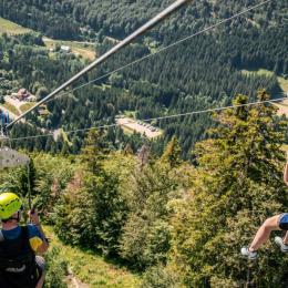 Tyrolienne du Col de la Faucille - Location de vacances - Lélex