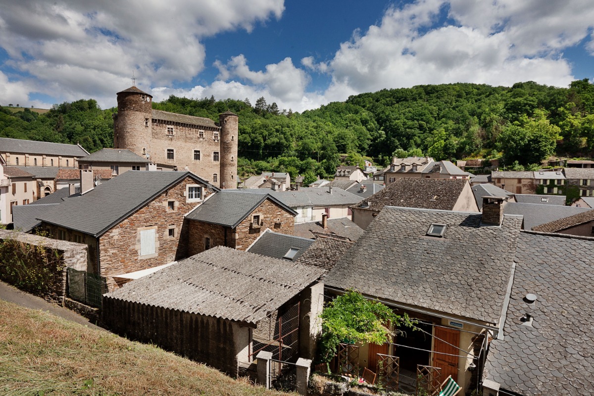 Nelly Brengues : Gîte Coupiac vue  village - Location de vacances - Coupiac