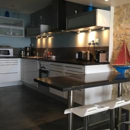 La cuisine surélevée, vue mer **** - Location de vacances - Port-en-Bessin-Huppain