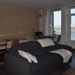 Salon , salle à manger - Location de vacances - Port-en-Bessin-Huppain