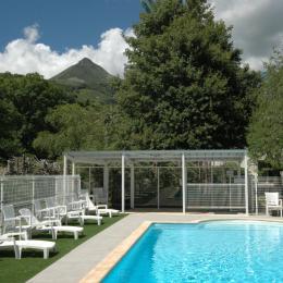 Piscine ave vue sur le Puy Griou - Location de vacances - Saint-Jacques-des-Blats