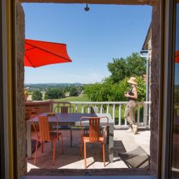 La terrasse...et sa vue à couper le souffle - Location de vacances - Larche