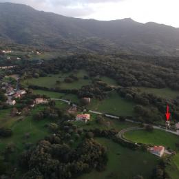 Vue du hameau de filitosa le gite est signalé en rouge - Location de vacances - Sollacaro
