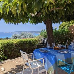 Vue mer de la terrasse - Location de vacances - Cargèse