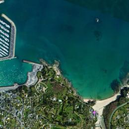 vue satellite le point violet situe la maison - Location de vacances - Binic-Étables-sur-Mer