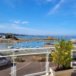 location Clévacances, Loguivy-de-la-mer, Le Barbu, la vue mer depuis la terrasse de la maison - Location de vacances - Ploubazlanec