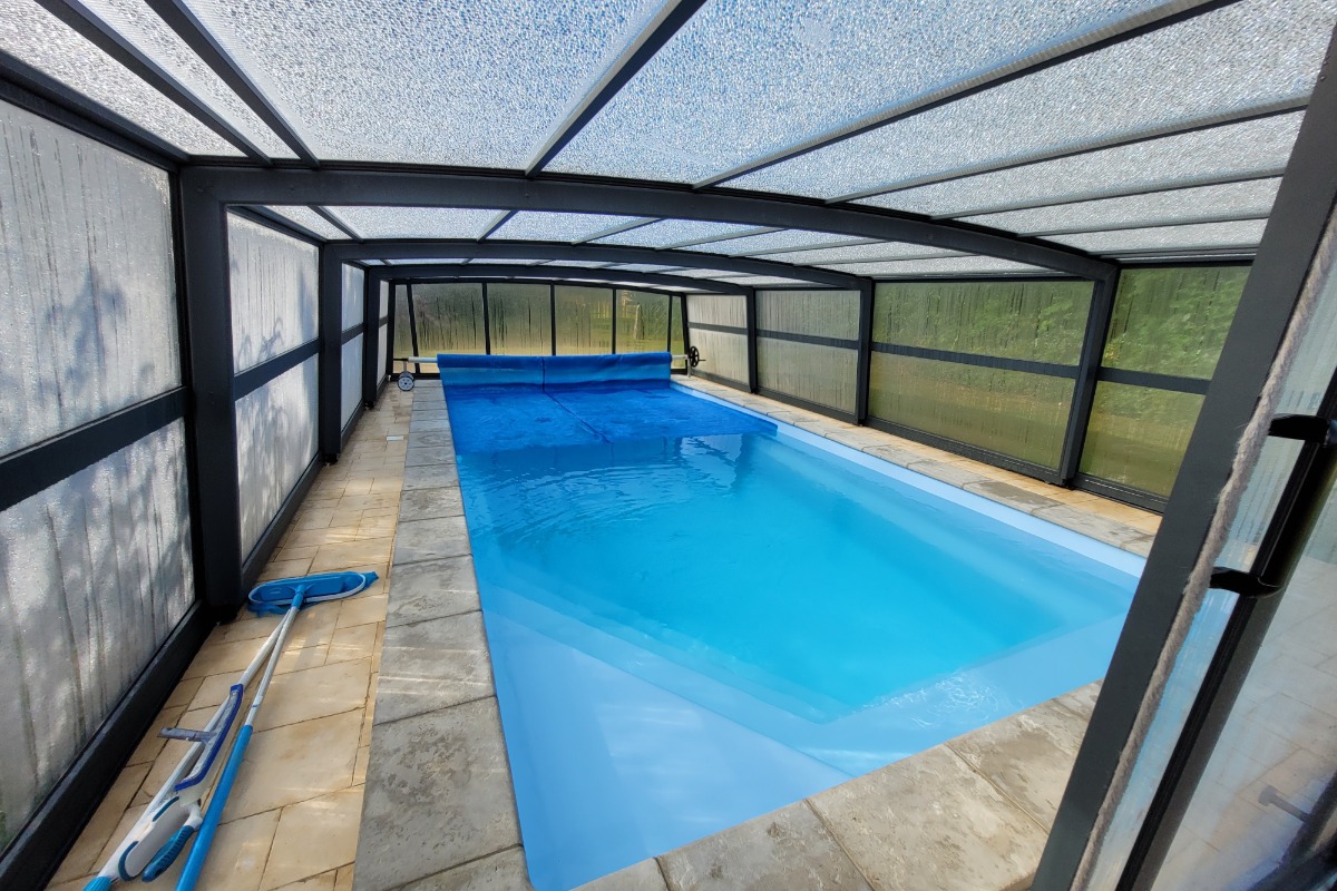 Piscine couverte et chauffée  - Location avec piscine 6 personnes - Plourhan - Location de vacances - Plourhan