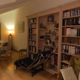 salon bibliothèque - Chambre d'hôtes - Broons
