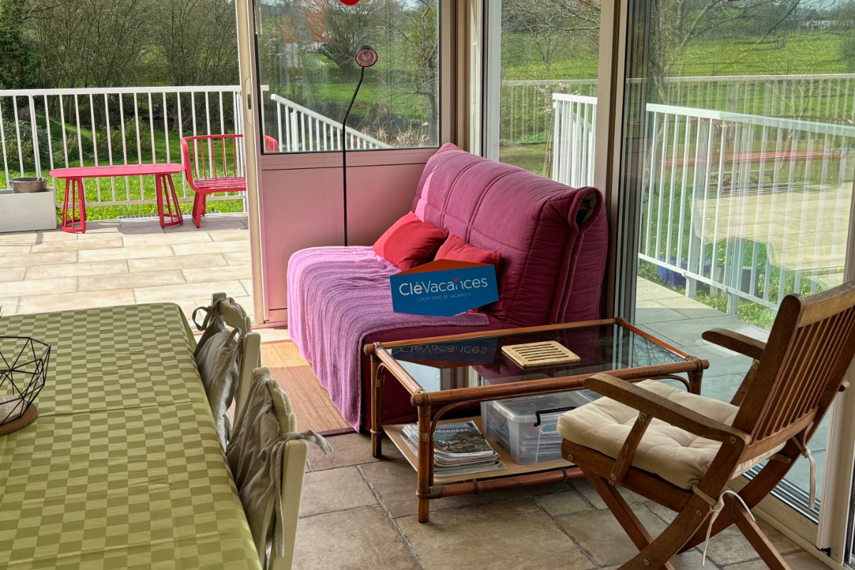 Salon veranda - Location de vacances - Brélidy