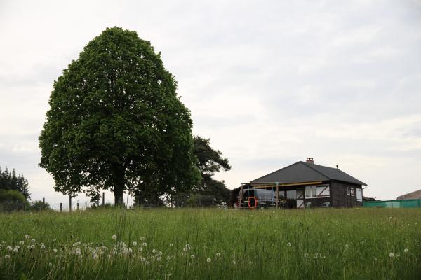 Chalet de l'étang de Flayat de plain pied avec magnifique étang de 10 hectares, totalement privé. Séjour pêche et détente en Creuse - Location de vacances - Flayat