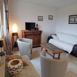 Salon avec TV - Location de vacances - Camaret-sur-Mer