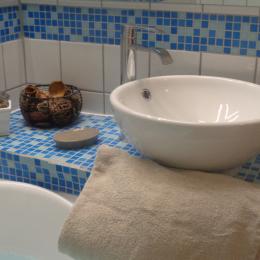 nouvelle salle de bain myosotis - Chambre d'hôtes - Lanvéoc