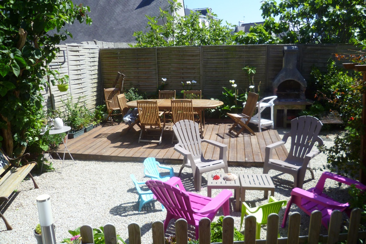 jardin clos avec barbecue - Location de vacances - Roscoff