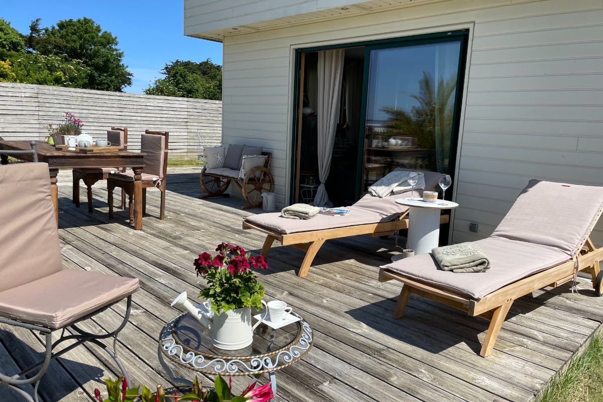 Maison avec une grande terrasse agréable pour la détente - Chambre d'hôtes - Plounévez-Lochrist