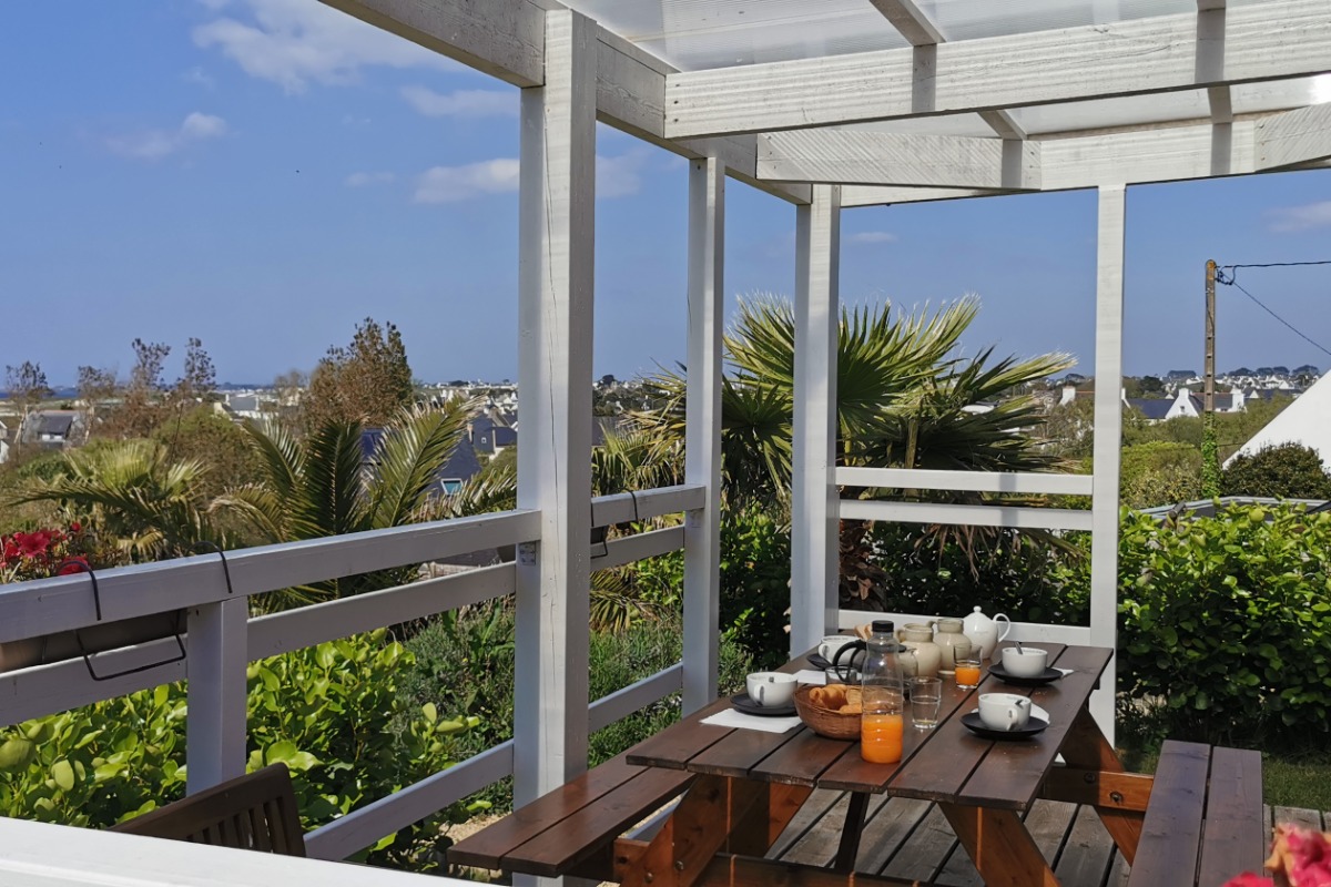Petir déjeuner en terrasse vue sur mer - Location de vacances - Plouarzel