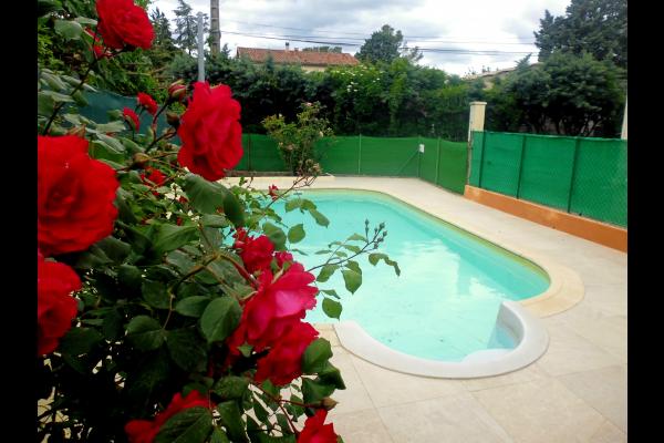 piscine sécurisée et clôturée - Location de vacances - Lézan