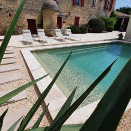 piscine avec terrasse - Location de vacances - Saint-Siffret