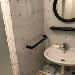 cabine douche et lavabo SALLE D'EAU - Location de vacances - Bagnères-de-Luchon