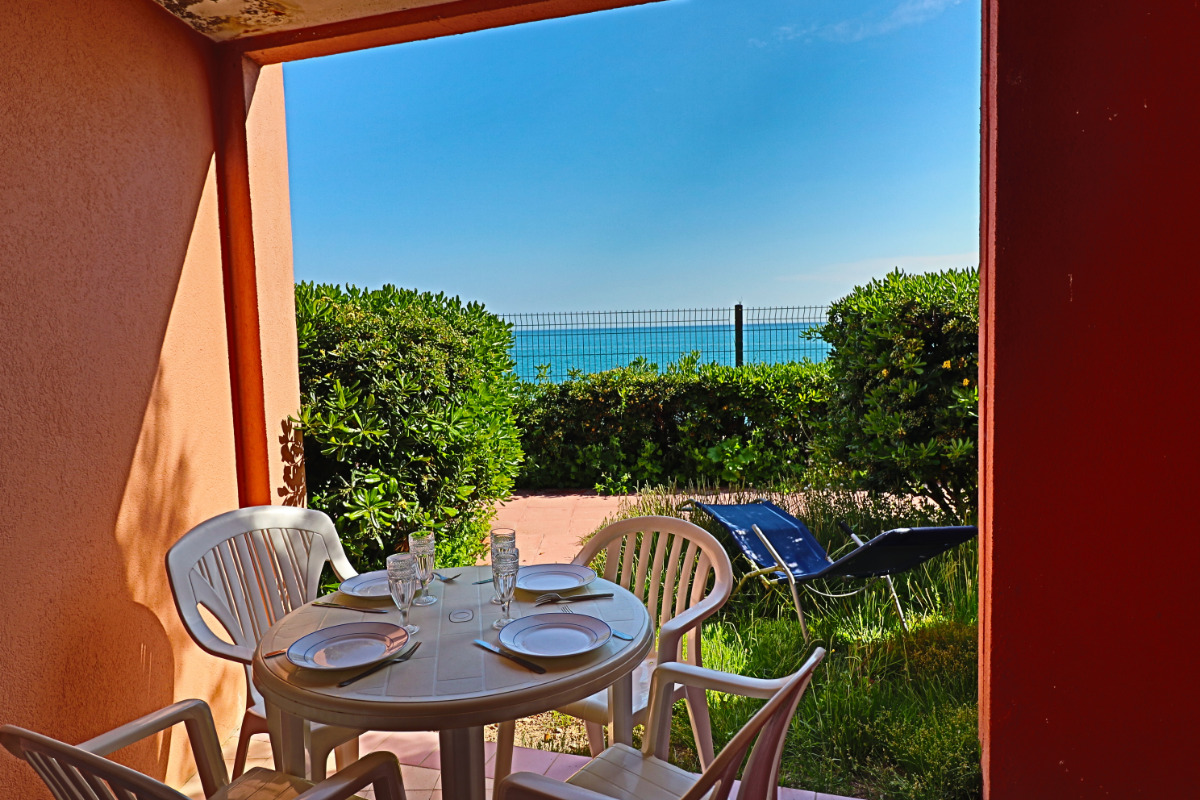 terrasse et jardinet vue sur la mer - Location de vacances - Sète