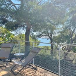 Terrasse ombragée avec vue mer - Location de vacances - Sète