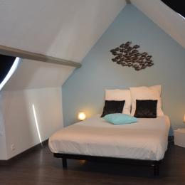 Charmante chambre sous pente pour 2 personnes (lit 140x190 cm) à l'étage.  - Location de vacances - Saint-Malo
