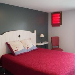 Chambres d'hôtes entre Lyon et Grenoble vers Bourgoin Jallieu - Chambre avec lit double et accès terrasse - Chambre d'hôtes - Meyrié
