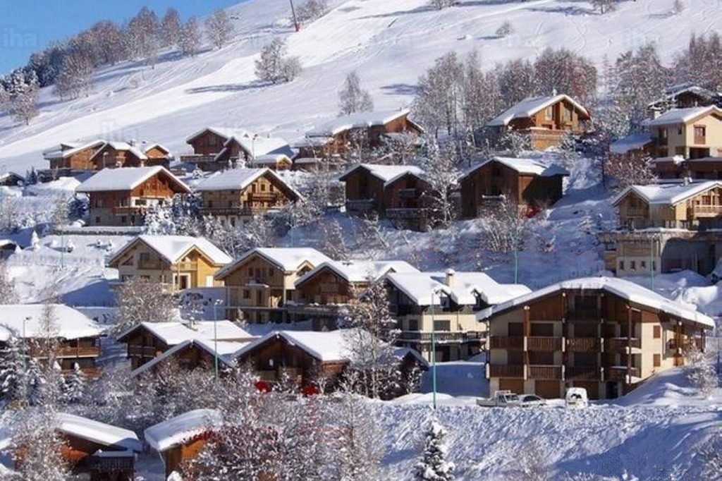 Vue lointaine hiver - Location de vacances - les Deux Alpes