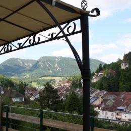 Vue de la terrasse - Location de vacances - Salins-les-Bains