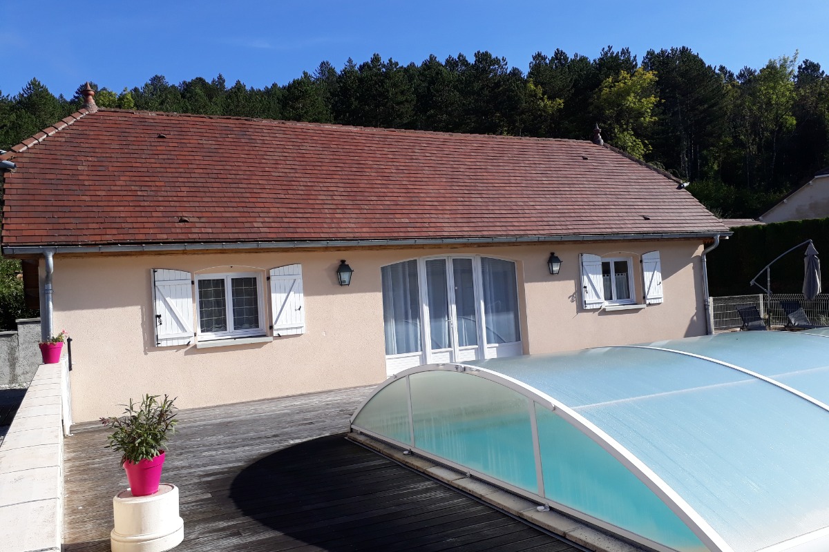 La maison avec la piscine couverte - Location de vacances - Marigny