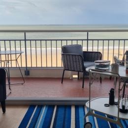 salon sur balcon et face à la mer  - Location de vacances - La Baule-Escoublac