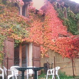 terrasse en automne - Location de vacances - Le Pont de Montvert