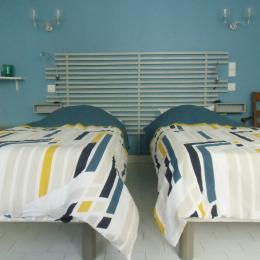 Chambre en version 2 lits séparés - Chambre d'hôtes - Montreuil-Bellay