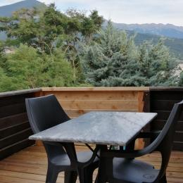 terrasse avec vue sur les orres - Location de vacances - Embrun
