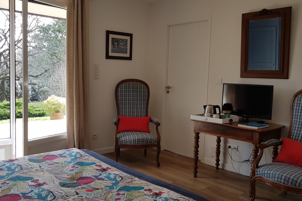 Bois Flotté chambre double avec terrasse - Chambre d'hôtes - Locoal-Mendon