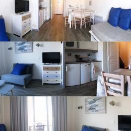 Vue cuisine et salon - Location de vacances - Arzon