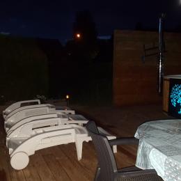 Terrasse by night - Location de vacances - Haselbourg