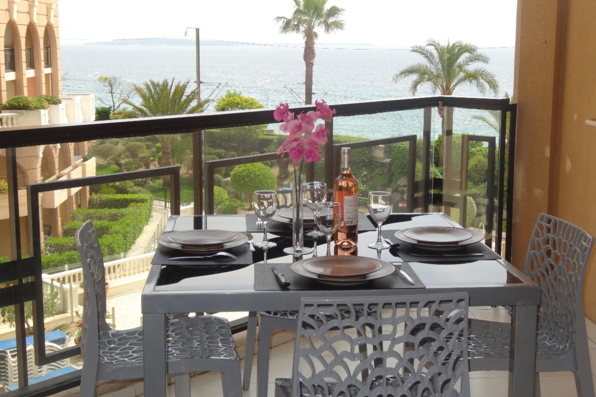 terrasse vue mer - Location de vacances - Cannes