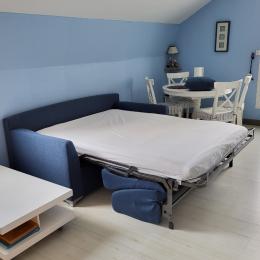 canapé lit  Diva  type Morphée  en  position lit pour 2 personnes  - Location de vacances - Wimereux