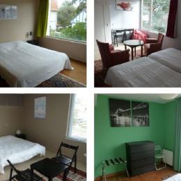 Chambres (duplex: 3 chambres au 1er étage et 1 chambre au 2nd étage) - Location de vacances - Le Touquet-Paris-Plage