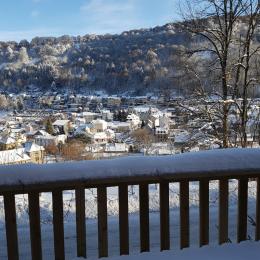 vue du balcon hiver - Location de vacances - Mont-Dore
