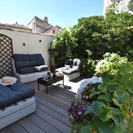 Gîte la clé de voûte terrasse - Location de vacances - Saint-Marcel-d'Ardèche