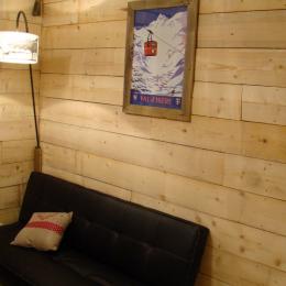 Studio à louer pour vos vacances à Val d'Isère - Ambiance chalet coin salon - Location de vacances - Val-d'Isère