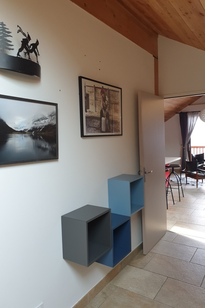 couloir entre chambres/sdb/wc et pièce à vivre - Location de vacances - Valloire