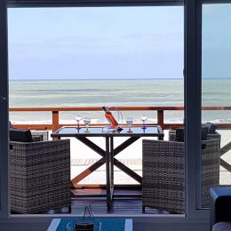 Le balcon donnant sur la plage - Location de vacances - Cayeux-sur-Mer