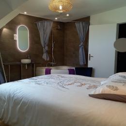 Chambre avec baignoire d'angle - Location de vacances - Saint-Valery-sur-Somme
