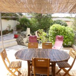 Terrasse abritée côté jardin - Location de vacances - Sainte-Maxime