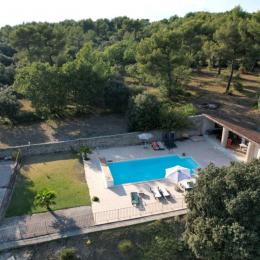 Espace piscine - Location de vacances - Saumane-de-Vaucluse