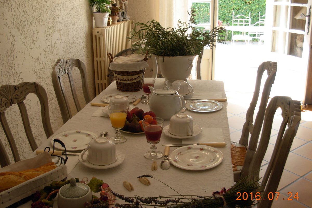 Petit Déjeuner - Chambre d'hôtes - Sarrians