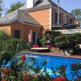 Le jardin ,la terrasse, la piscine  - Chambre d'hôtes - Saint Hilaire de Riez
